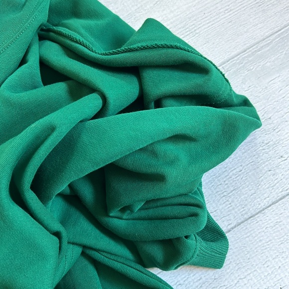 NWT Savage x Fenty Xssential‎ Terry Cropped Hoodie in Emerald Green Sz L - Picture 6 of 8